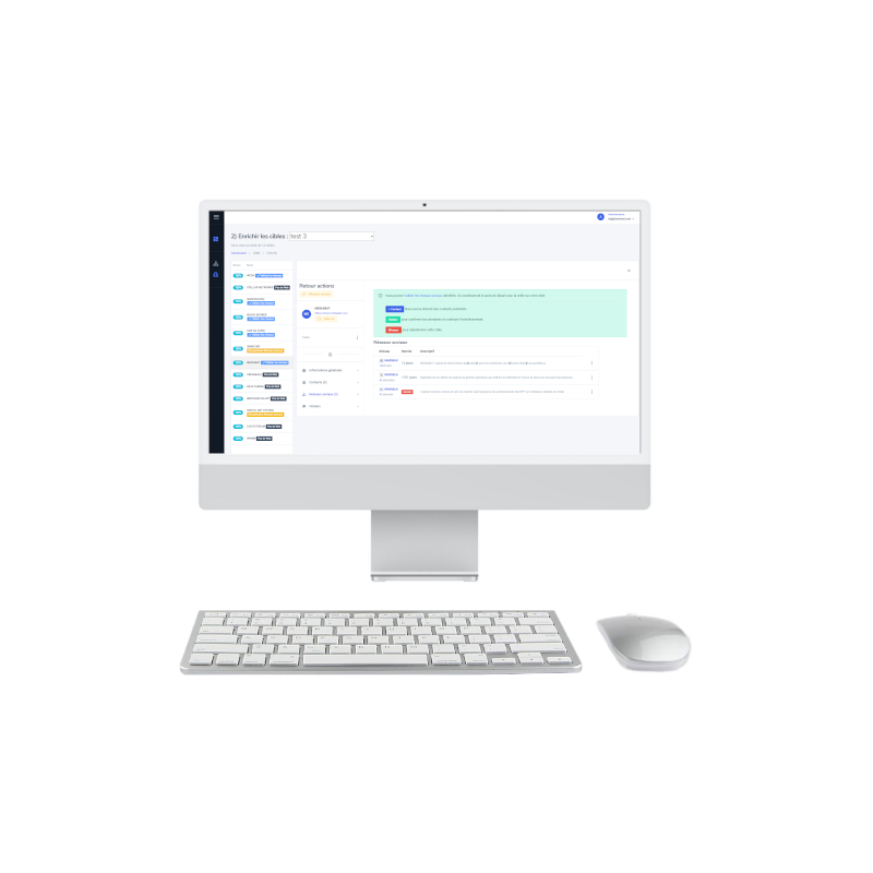 Mockup de SaaS HuntSpy