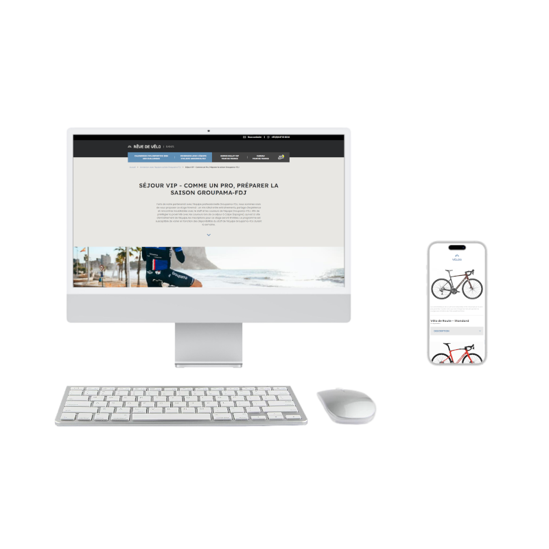 Mockup de Rêve de vélo : Events