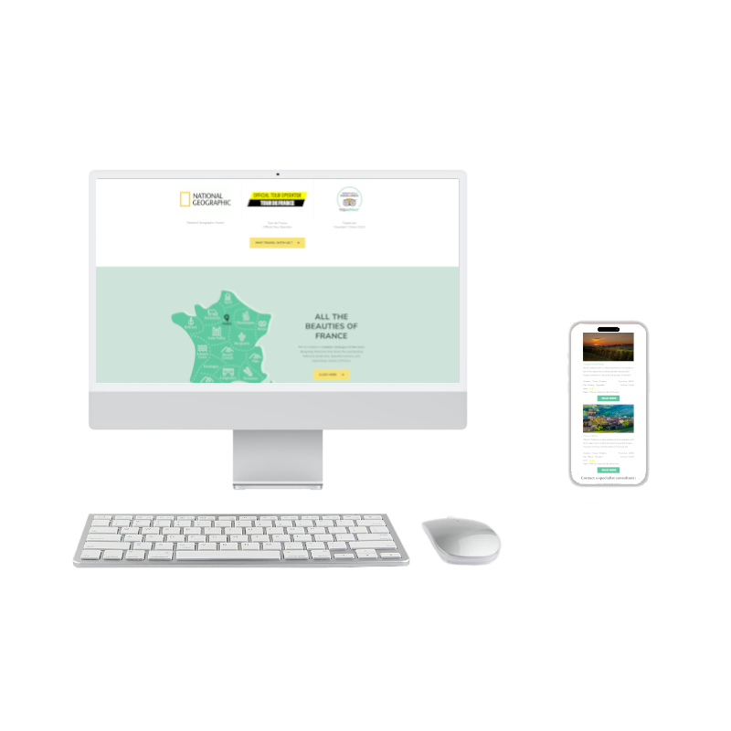 Mockup de Discover France