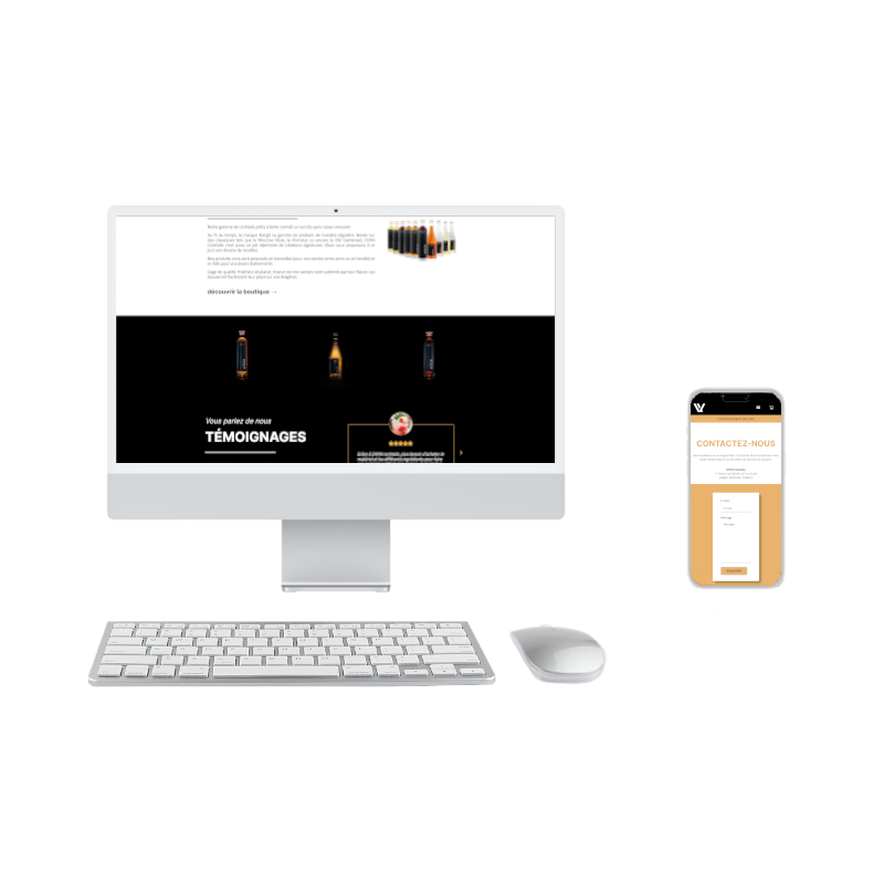 Mockup de Divin Cocktails